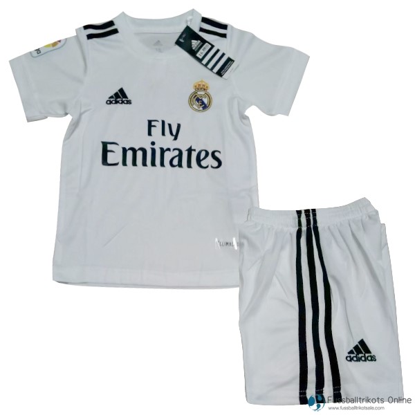 Real Madrid Trikot Heim Kinder 2018-19 Weiß Fussballtrikots Günstig